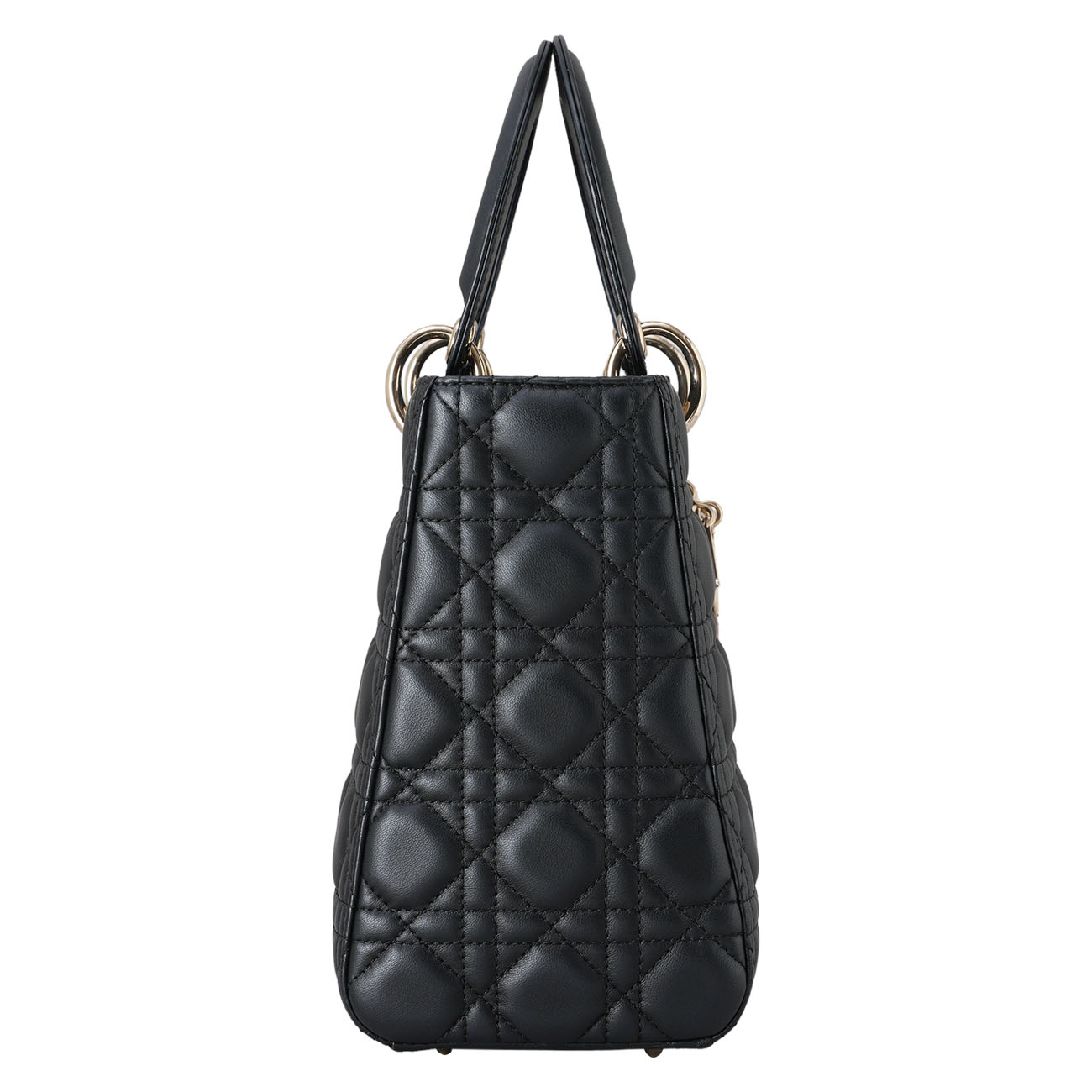CHRISTIAN DIOR(USED)디올 레이디디올 미듐 블랙